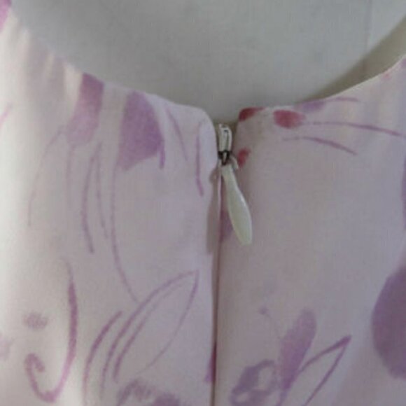 ABS Allen Schwartz Sleeveless Floral A Line Dress - Picture 4 of 9